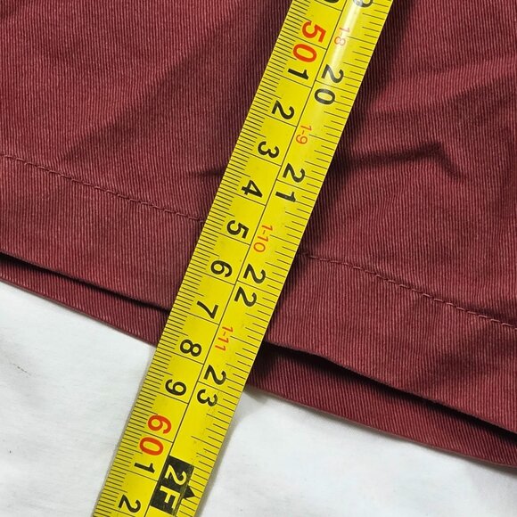 Volcom Corpo Class Mens Chino Shorts Size 36 Red Casual Lightweight Outdoors - Picture 9 of 9